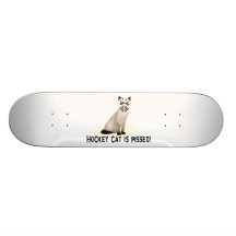 Hockey-Katze Pissed Personalisierte Skateboarddecks