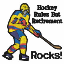 Hockey-Ruhestand gesticktes Hemd