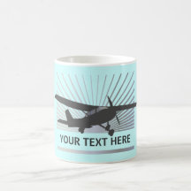 Hohe Flügel-Flugzeuge Tee Haferl