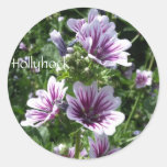 Hollyhock Runde Sticker