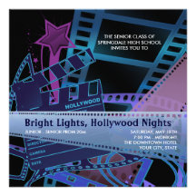 Hollywood-Abschlussball-Einladungen