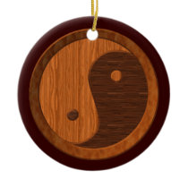 Hölzerne Yin Yang Verzierung