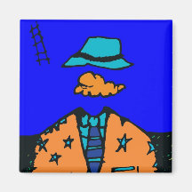 hombre nube kühlschrankmagnet