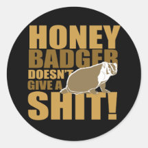 Honeybadger ne s'inquiètent pas autocollants