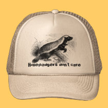 Honeybadgers interessieren sich nicht Hut kappen