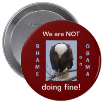 Honte sur le bouton NON FIN d'Obama Badges