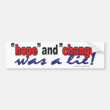 HOPE-AND-CHANGE-was-a-lie.2 Autocollants Pour Voiture