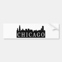 Horizon de Chicago Adhésif Pour Voiture
