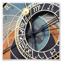 Horloge astronomique impressions photographiques