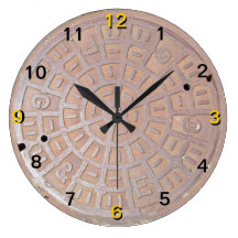 Horloge - couverture de trou d'homme