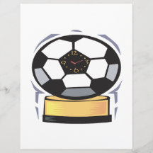 Horloge du football prospectus en couleur