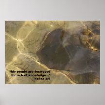 Hosea 4:6 Schrifts-Plakat, Version E