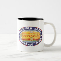 Hôtel Katmandou Népal de vue de neige Mug À Café