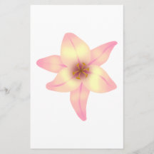 Hübsche Lilien-Blume Personalisierte Flyer