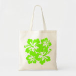 Hübsche tropische grüne Hibiskus-Tasche