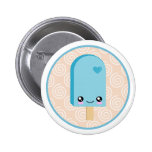 Hübsches Popsicles-Aqua blaue Kawaii Knöpfe Anstecknadelbuttons