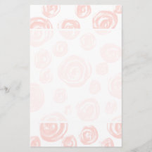 Hübsches weiches rosa Rosenmuster auf Weiß Flyer