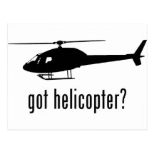 Hubschrauber Postkarte