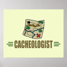 Humorvolles Geocaching Plakatdrucke