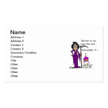 Humour d'anniversaire de faucheuse cartes de visite professionnelles