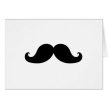 Humour noir drôle de moustache carte