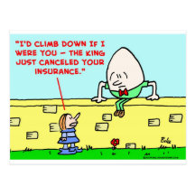 humpty dumpty Versicherung Postkarte