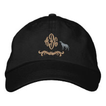 Hundekundenspezifischer mit Monogramm gestickter H Baseballmütze