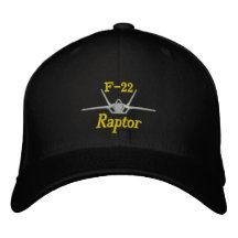Hut des Golf-F-22 Besticktes Baseballcap