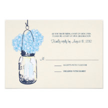 Hydrangea-u. Maurer-Glas-Hochzeit UAWG Einladung