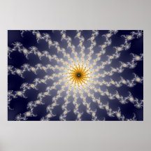 Hyperspace - Fraktal-Plakat