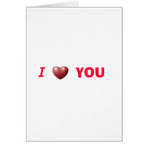 I <3 Sie Grußkarte