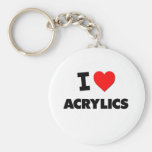 I acryliques de coeur porte-clef