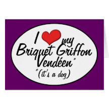 I brikettieren die meine Liebe Griffon Vendeen (es Grußkarten