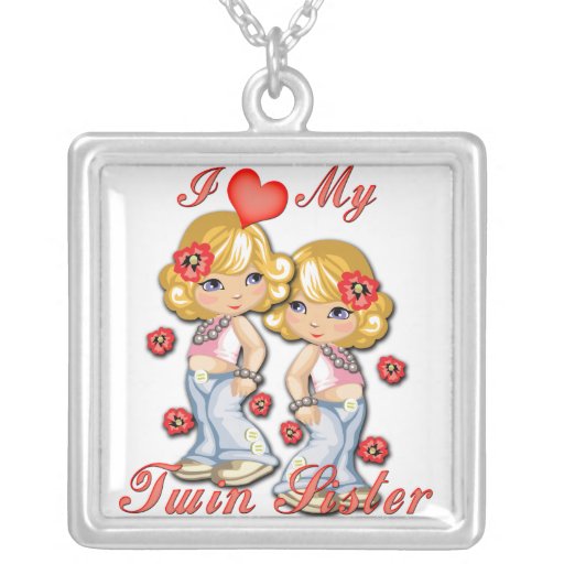 I coeur mon collier jumeau de soeur