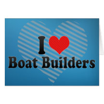 I constructeurs de bateau de l'amour cartes de vœux
