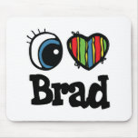 I Herz (Liebe) Brad Mousepad