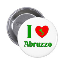 I Liebe Abruzzo Italien Anstecknadelbutton