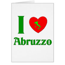 I Liebe Abruzzo Italien Karte