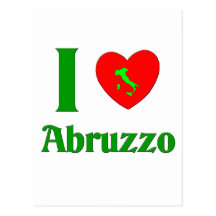 I Liebe Abruzzo Italien Postkarten