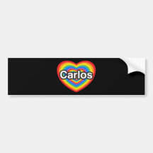 I Liebe Carlos. Liebe I Sie Carlos. Herz Auto Sticker