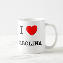 I Liebe Carolina Tee Tasse