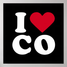 I LIEBE CO POSTERDRUCK