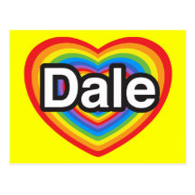 I Liebe Dale. Liebe I Sie Dale. Herz Postkarten