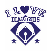 I Liebe-Diamant-Baseball