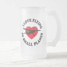 I Liebe, die in kleine Flugzeuge fliegt Tee Haferl