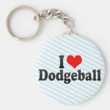 I Liebe Dodgeball Schlüsselanhänger