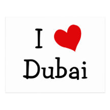 I Liebe Dubai Postkarten