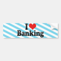 I Liebe-Ein Bankkonto haben Auto Sticker