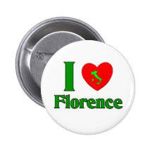 I Liebe Florenz Italien Buttons