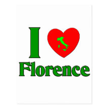I Liebe Florenz Italien Postkarten